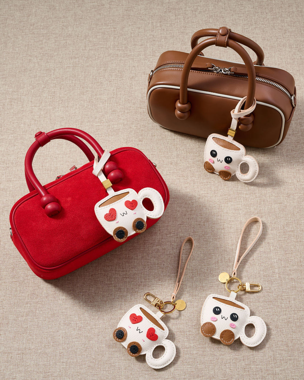 HEART-EYES COFFEE CUP CHARM